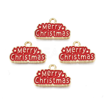 Rack Plating Alloy Enamel Pendants LS-ENAM-N055-173A-1