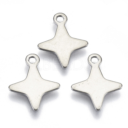 Non-Tarnish 201 Stainless Steel Pendants STAS-R116-044-1