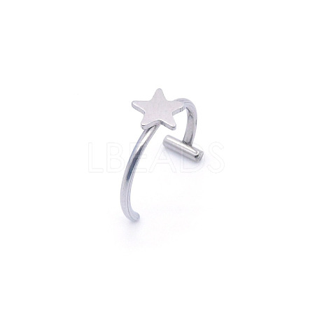 Anti-Tarnish 304 Stainless Steel 20 Gauge Fake Lip Rings Piercing Jewelry WGC994D-12-1