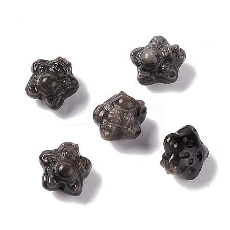 Natural Silver Obsidian Beads G-G859-05-1