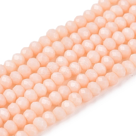 Opaque Solid Color Imitation Jade Glass Beads Strands LS-EGLA-A044-P1mm-D05-1