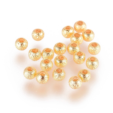 Long-Lasting Plated Brass Textured Beads X-KK-K193-112G-NF-1