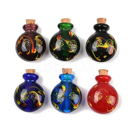 Handmade Lampwork Perfume Bottles LAMP-D007-001-1