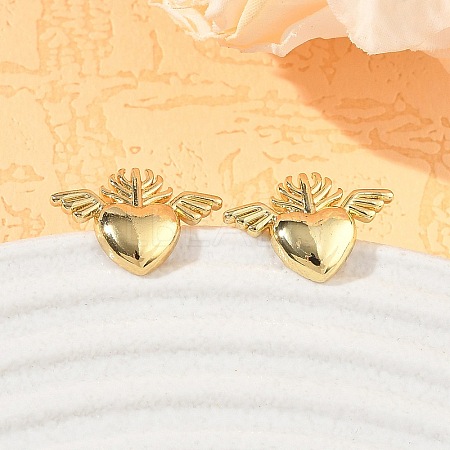 Brass Stud Earrings KK-CBA30C7-07G-1