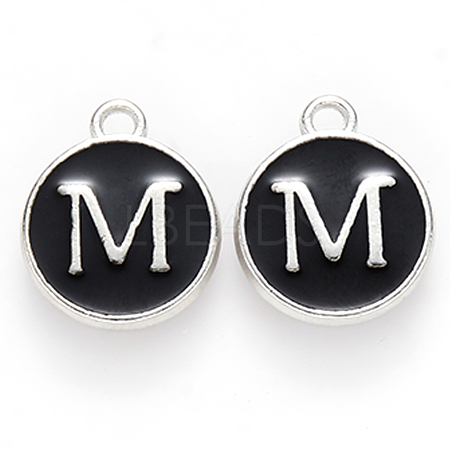 Platinum Plated Alloy Charms ENAM-S118-02M-P-1