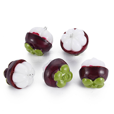 Opaque Resin Pendants RESI-S356-074-1