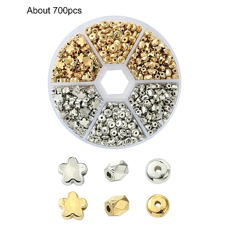 720Pcs 2 Colors CCB Plastic Beads Sets CCB-YW0001-46-1