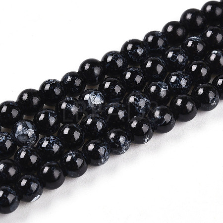 Baking Paint Glass Beads Strands DGLA-N003-4mm-A10-1