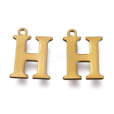 PVD Vacuum Plating  304 Stainless Steel Charms STAS-H112-H-AB-1