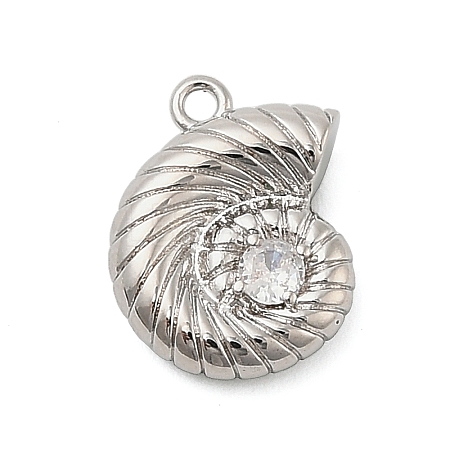 Brass Micro Pave Cubic Zirconia Pendants KK-I380-05P-1