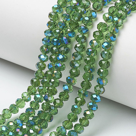 Electroplate Glass Beads Strands EGLA-A034-T2mm-I02-1