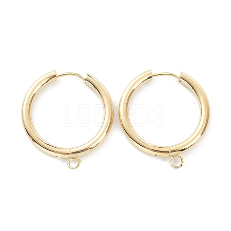 201 Stainless Steel Huggie Hoop Earring Findings X-STAS-P283-01M-G-1
