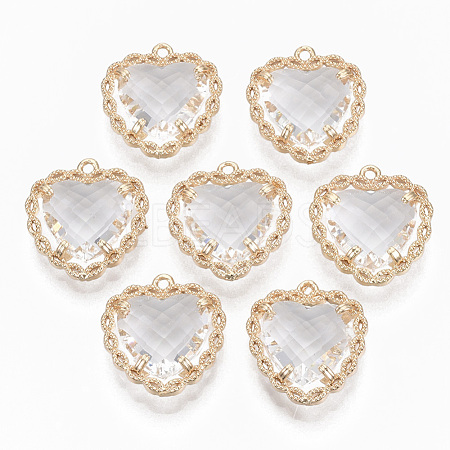 Glass Pendants GLAA-T021-04K-1