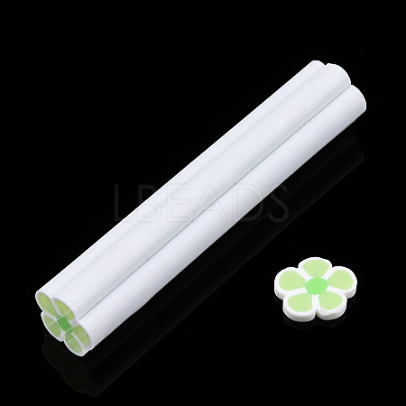 Luminous Handmade Five Petal Flower Polymer Clay Canes CLAY-T016-85B-1