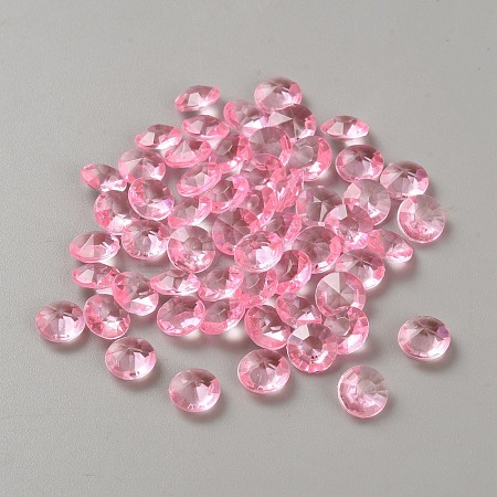Acrylic Rhinestone Pointed Back Cabochons GACR-WH20001-01C-1