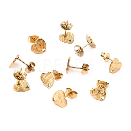 Ion Plating(IP) 304 Stainless Steel Stud Earring Findings STAS-I183-05A-G-1