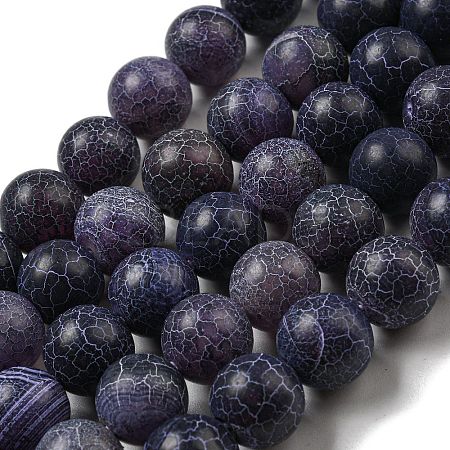 Natural Weathered Agate Beads Strands G-P538-A01-07-1