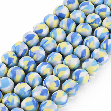 Handmade Polymer Clay Beads Strands CLAY-N008-054-08-1