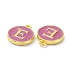 Golden Plated Alloy Enamel Charms ENAM-XCP0001-13E-3