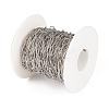 Tarnish Resistant 304 Stainless Steel Paperclip Chains CHS-F010-01E-P-4
