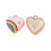 Alloy Enamel Pendant ENAM-H039-07G-D-1