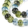 Crackle Transparent Glass Beads Strands GLAA-N074-02B-08-4