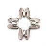 Letter Slider Beads for Watch Band Bracelet Making ALRI-O012-M-NR-1