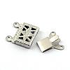 Tarnish Resistant 304 Stainless Steel Box Clasps STAS-Q194-27-4