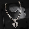 Hip-hop Style Zinc Alloy Crystal Rhinestone Pendant Cuban Link Chain Necklaces FS-WG425B8-18-1