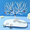 Round Glass Beads Keychain KEYC-YW00066-01-4