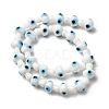 Handmade Evil Eye Lampwork Beads Strands LAMP-S069-01A-04-4