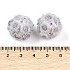 Acrylic Handmade Luminous Polymer Clay Rhinestone Beads CLAY-H003-07E-4