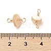 Natural Shell Nuggets Links Connector Charms KK-M266-18G-3