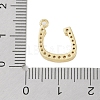 Rack Plating Brass Micro Pave Clear Cubic Zirconia Pendants KK-A224-03L-G-3