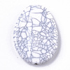 Crackle Opaque Acrylic Beads X-CACR-N003-31-1