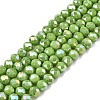 Electroplate Glass Beads Strands EGLA-A044-P4mm-B30-1