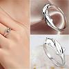 Simple Fashion Style Brass Dolphin Lover Cuff Rings RJEW-EE0002-003P-B-7