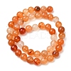 Natural Carnelian Beads Strands G-N0006-8mm-17-9