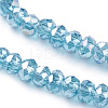 Electroplate Glass Beads Strands EGLA-R048-2mm-M-3