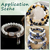 2 Strands Natural White Jade Round Beads Strands G-SP0001-25-5
