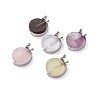 Rotatable Natural Quartz Perfume Bottle Pendants G-M362-01P-2