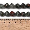 Natural African Bloodstone Beads Strands G-Z119-A28-03-6