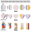 SUNNYCLUE 18Pcs 9 Color Acrylic/Cellulose Acetate(Resin) Pendants KY-SC0001-58-2
