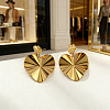 Alloy Heart Stud Dangle Earrings for Women WG8C281-01-4
