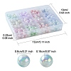 300Pcs 12 Colors Two Tone Opaque Acrylic Beads SACR-YW0001-63-3