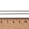 12Pcs 2MM 304 Stainless Steel Twisted Chain Necklaces for Men Women NJEW-H093-17P-03-6