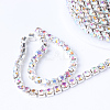 Brass Rhinestone Strass Chains CHC-T001-SS16-02S-2