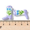Painted Glass Beads Enamel Beads X1-BLOW-D300-01E-3