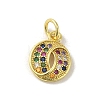 Brass Micro Pave Cubic Zirconia Charms KK-M283-25H-02-1