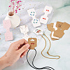 220Pcs 11 Styles Paper Necklace Display Cards CDIS-CD0001-03-5